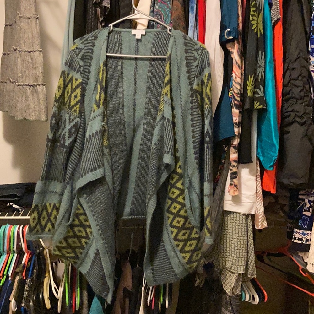 J Jill cardigan wrap Small with pockets and pin